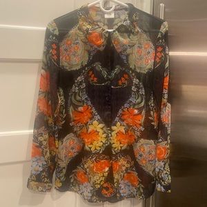 Cabi sheer floral blouse - excellent condition!